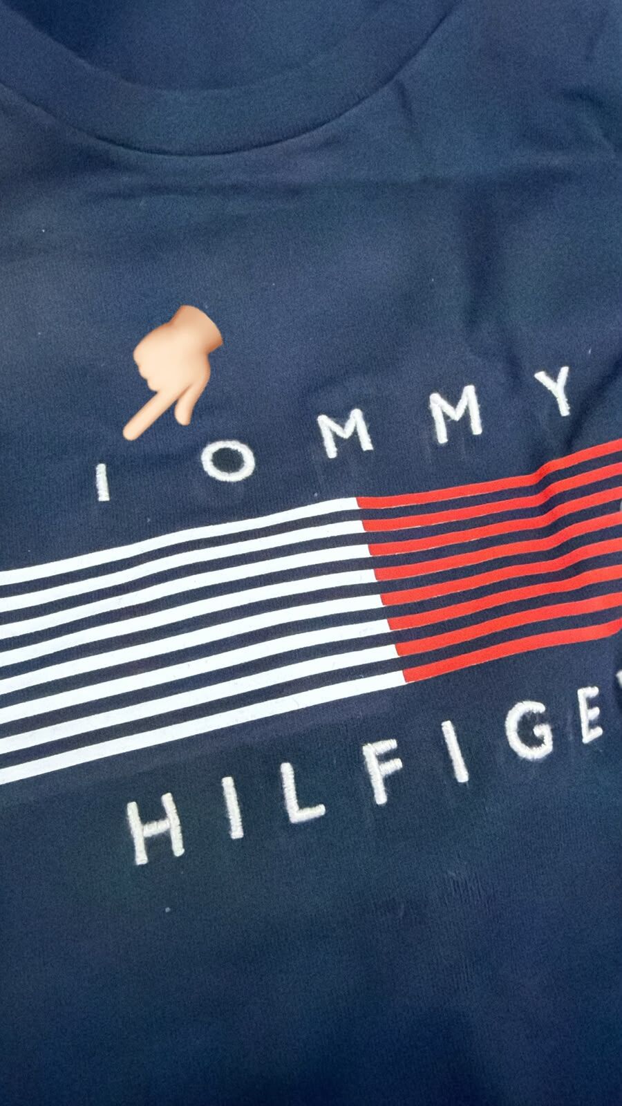 【現貨瑕疵貨品】Tommy Hilfiger 男裝經典橫條標誌短袖 T-shirt  L碼 (HC0307)