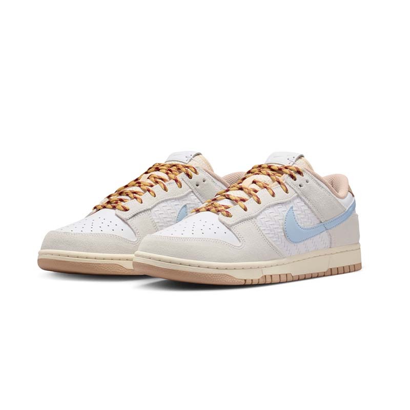 Nike Dunk Low Retro SE Style 休閒鞋 麂皮 編織 拼接 白杏藍 男鞋 IW2016-141 [國內代購]