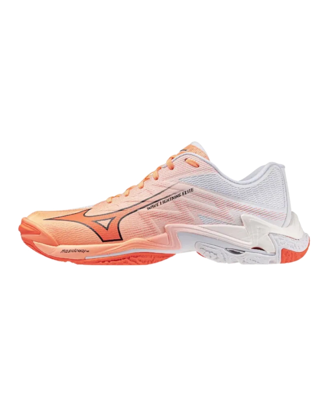 MIZUNO WAVE LIGHTNING ELITE 26FW 排球鞋 白橙色