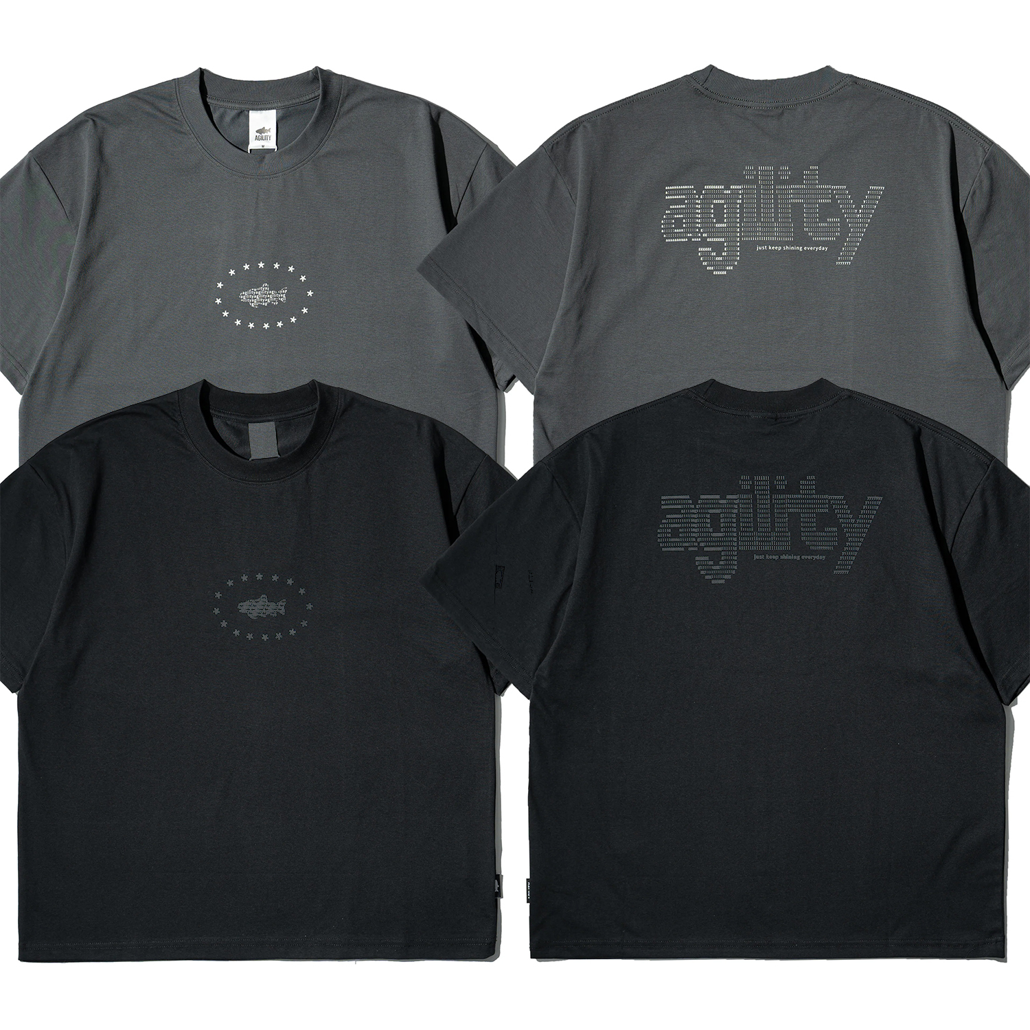 【車庫服飾】AGILITY Boxy Tee / Garbled Text 亂碼圖像 短袖Tee [SR0-T12]