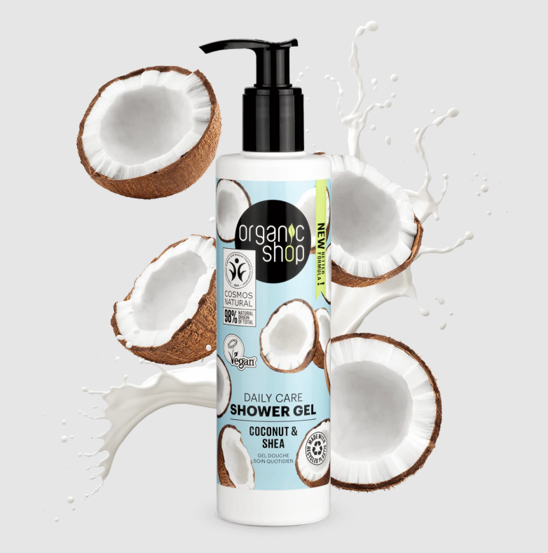 Organic Shop - Natural Vegan Fruit-Based Shower Gel Series (Moisturizing & Nourishing)