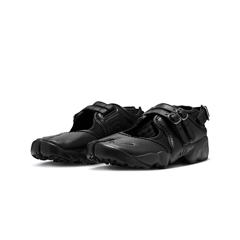 Nike Air Rift Breathe 皮革 休閒鞋 分趾 忍者鞋 黑色 女鞋 IB8881-001 [國內代購]