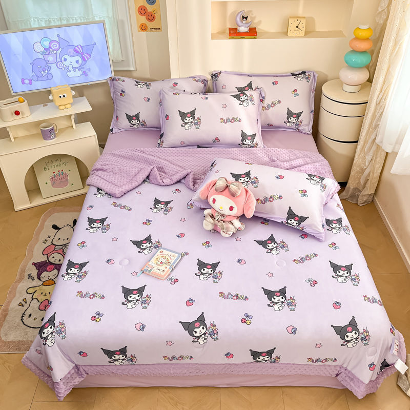 任選兩件$700【H1086】三麗鷗輕薄冰絲涼感空調豆豆被(110*150cm)
