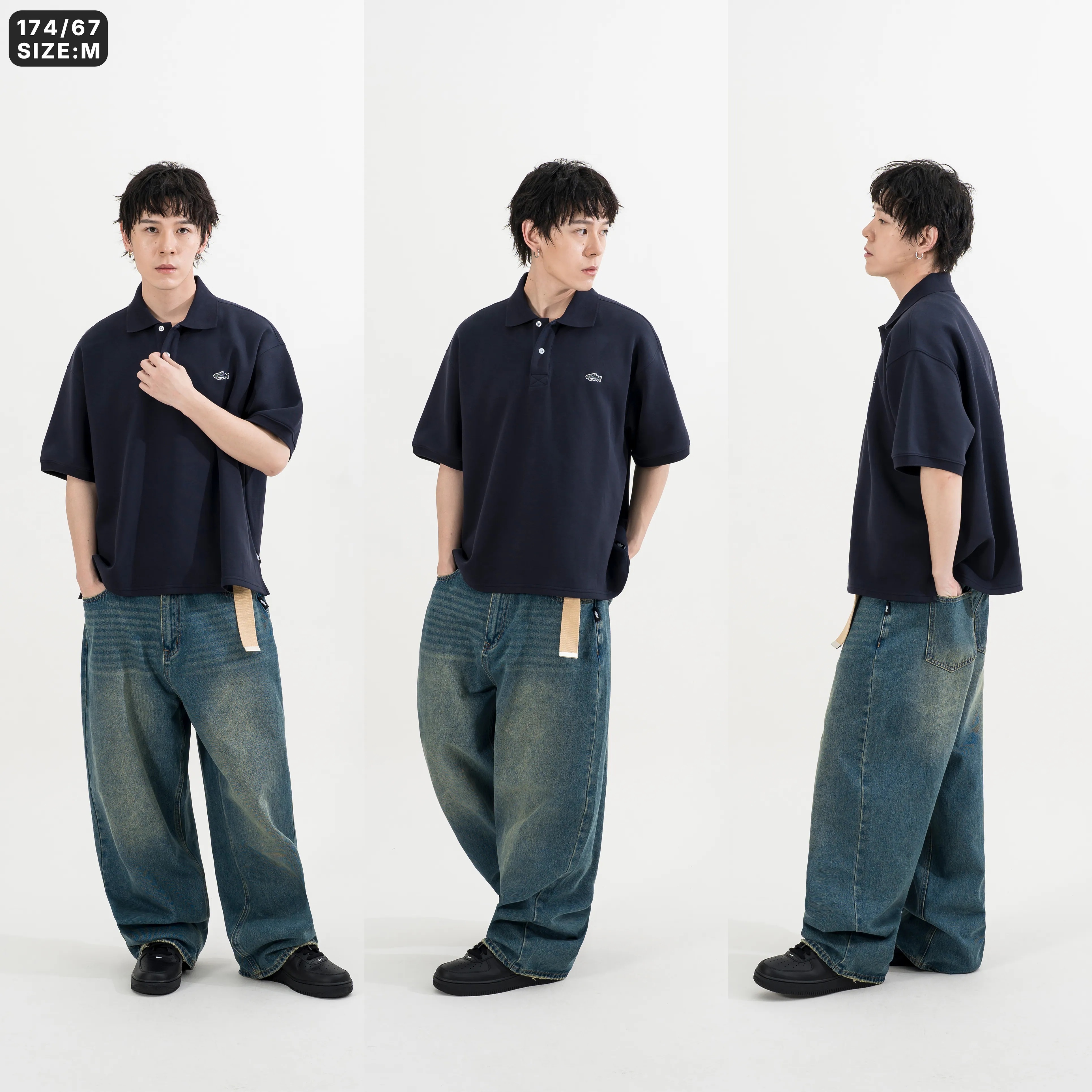 【車庫服飾】AGILITY Embroidery Polo Shirts 鮭魚刺繡 短袖 Polo衫 [AGB-1]
