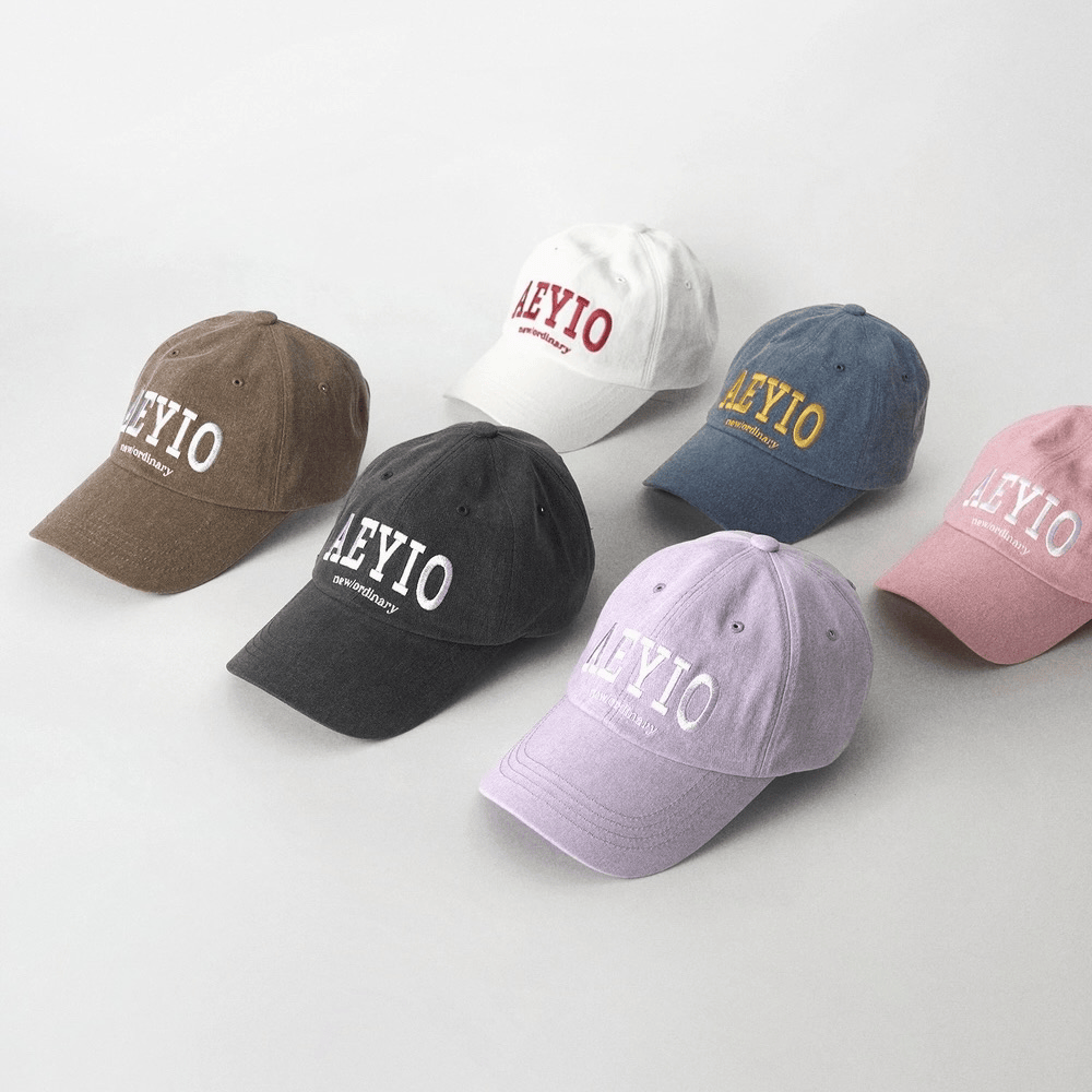 aeyio studio｜LOGO WASHED CITY BALLCAP [6 colors]