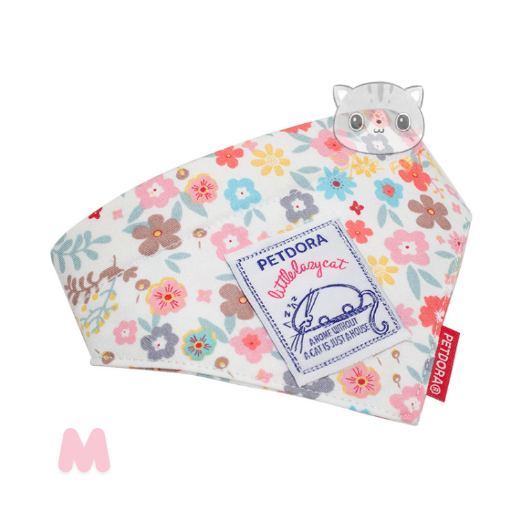 Petdora 清新小花三角巾 (遍山紅) M