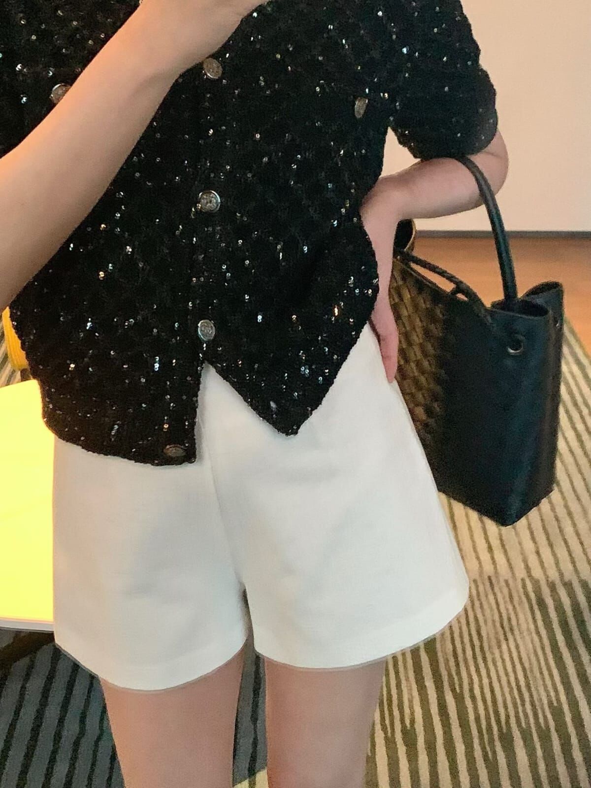 VV6404 紋路高腰女團短褲 *特價貨品不設退換*