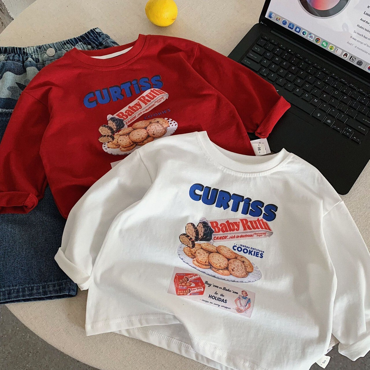 🍪 COOKIES 長 TEE  ⋆.˚