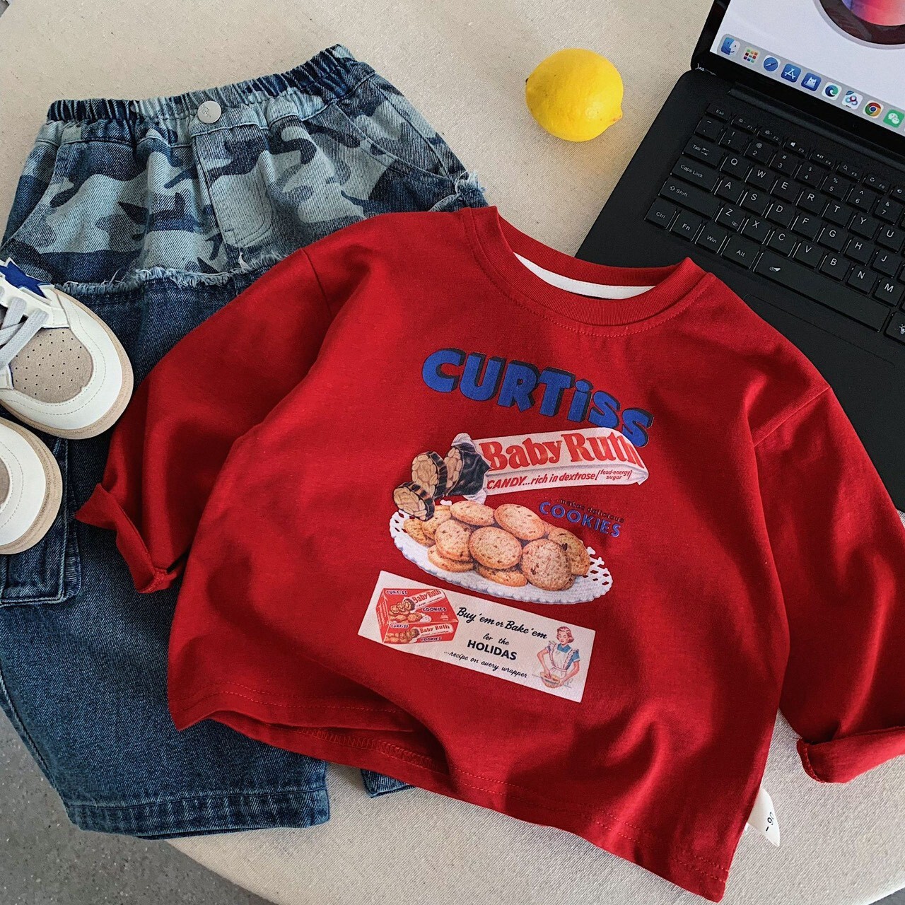 🍪 COOKIES 長 TEE  ⋆.˚