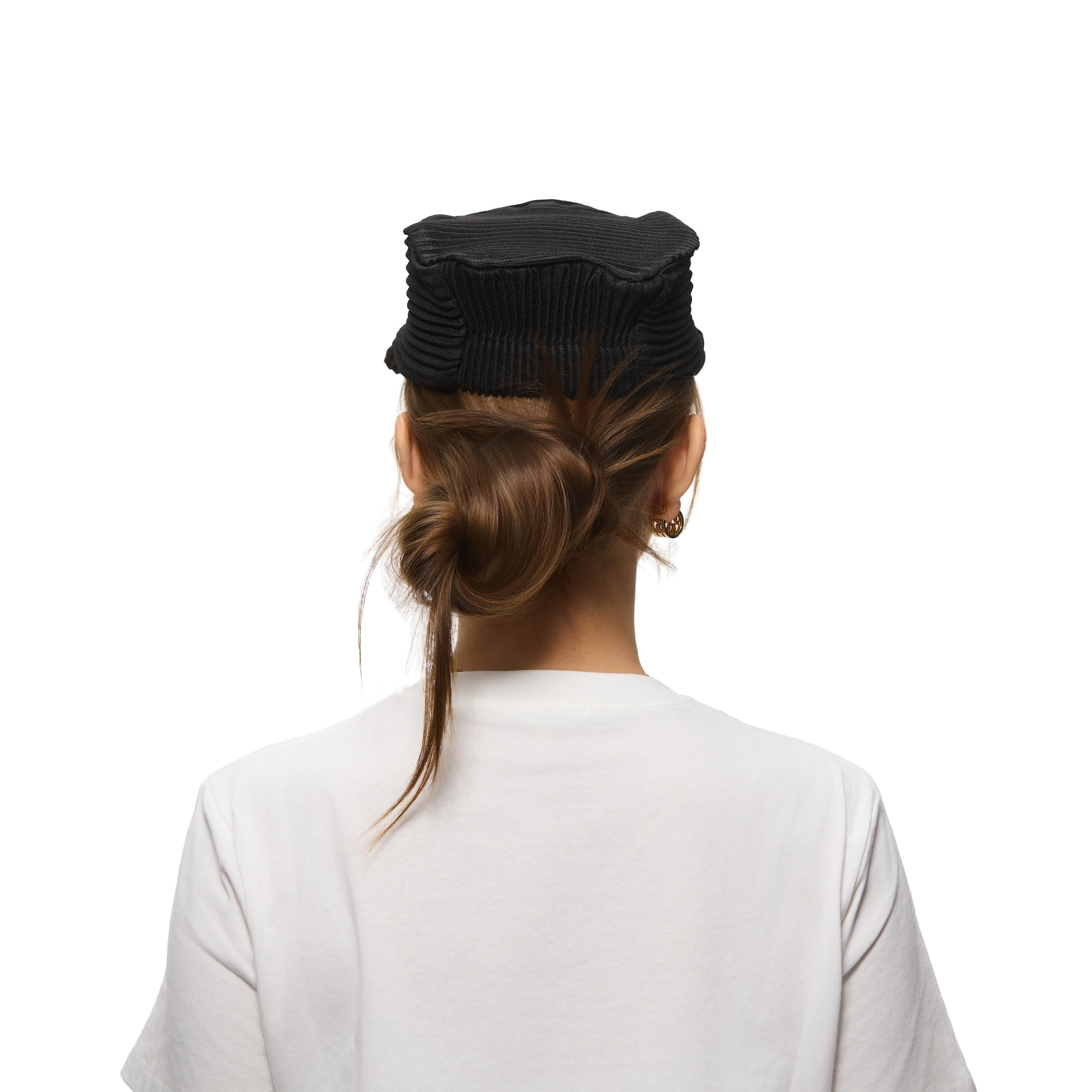 6cRAyon Pleated Retro Cap 打褶平頂帽