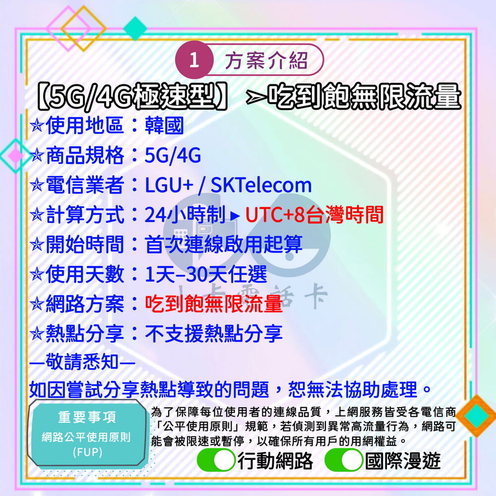【SIM卡】韓國高速上網卡｜吃到飽與彈性多方案·出國連線輕鬆搞定〈隨插即用、簡易開通、熱點分享〉