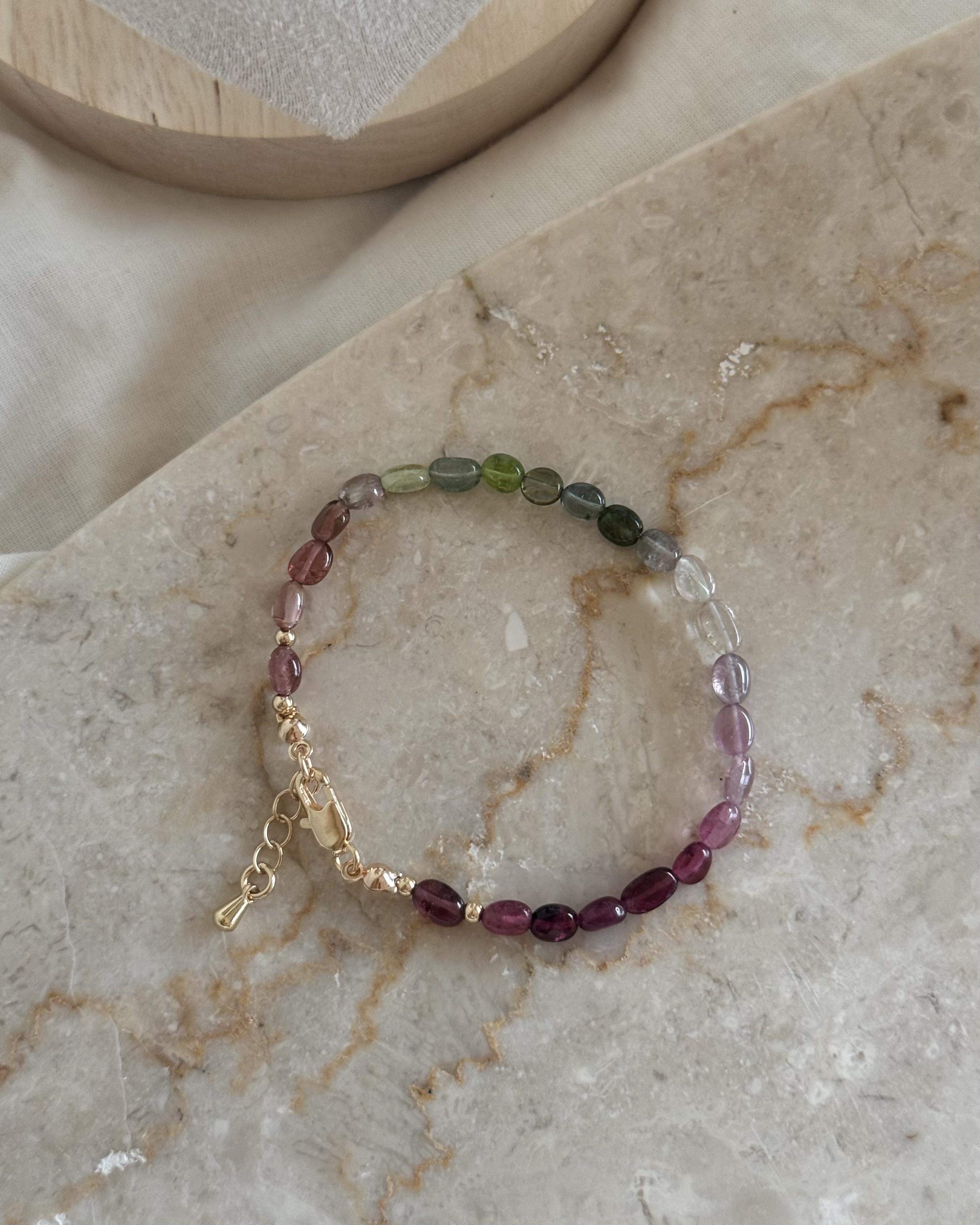 Spring Glow Spectrum Tourmaline Bracelet｜春日光譜 碧璽手鏈