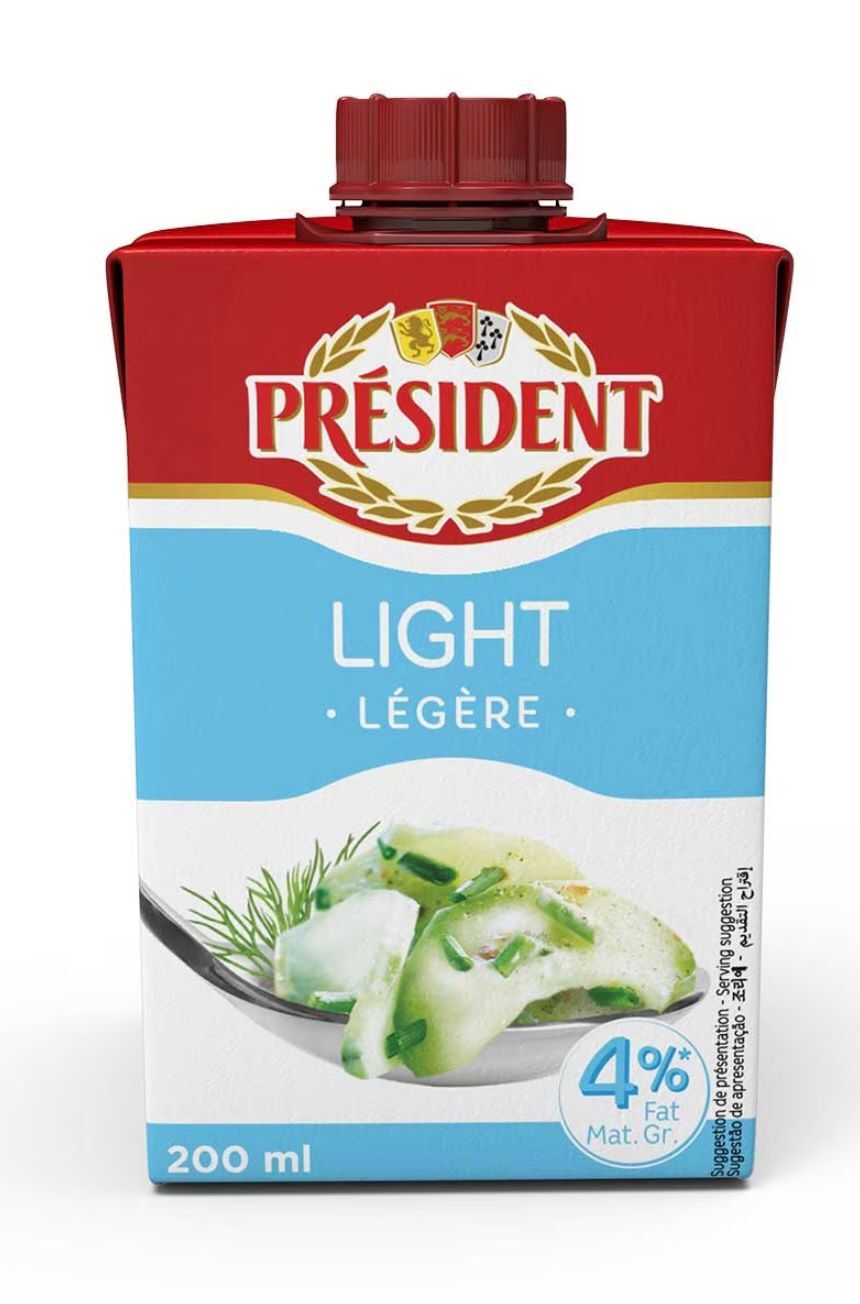 [Chilled] President light whipping Cream 200ml