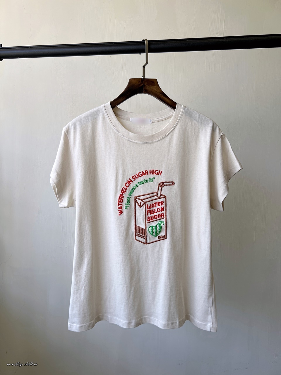 正韓刺繡西瓜牛奶T