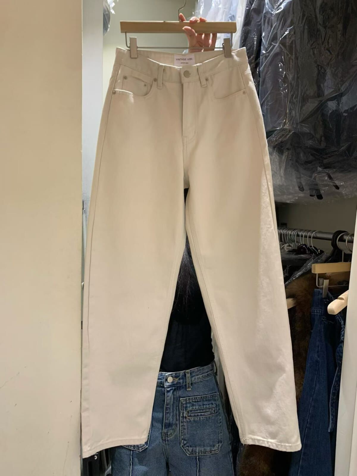 VV6418 奶白色百搭長褲 *特價貨品不設退換*