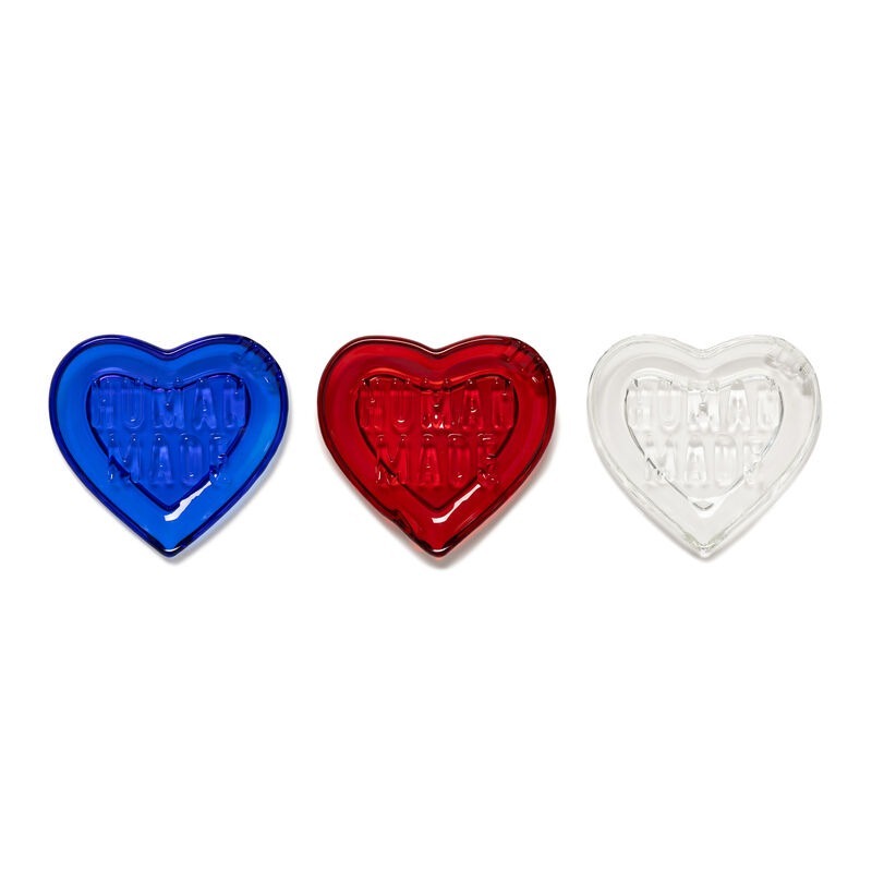 2026SS HUMAN MADE HEART GLASS TRAY 愛心 玻璃 盤子 飾品盤 菸灰缸 現貨 HM32GD090