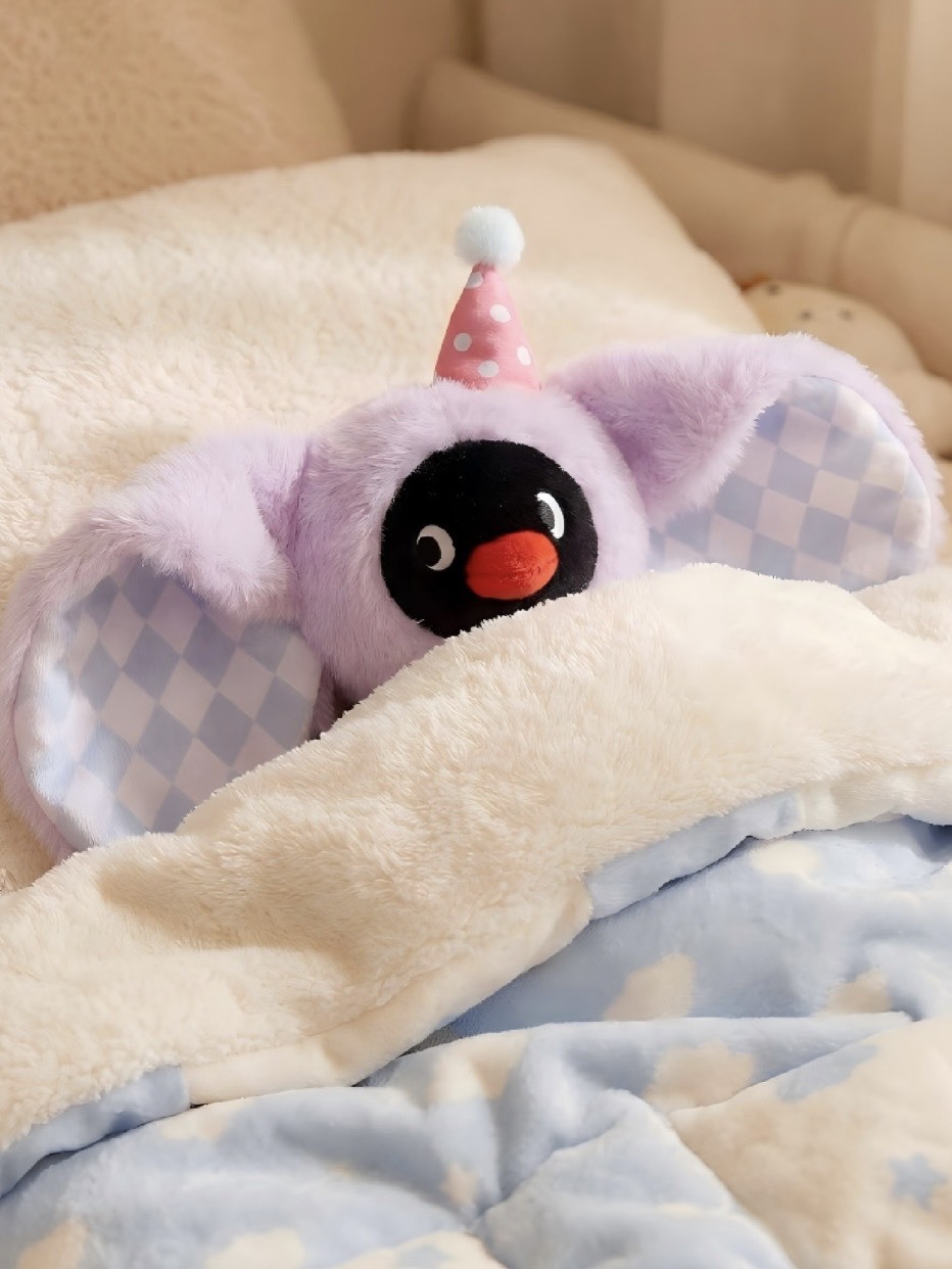 正版授權 PINGU 企鵝家族 小飛象造型 娃娃 毛絨玩偶公仔 22CM