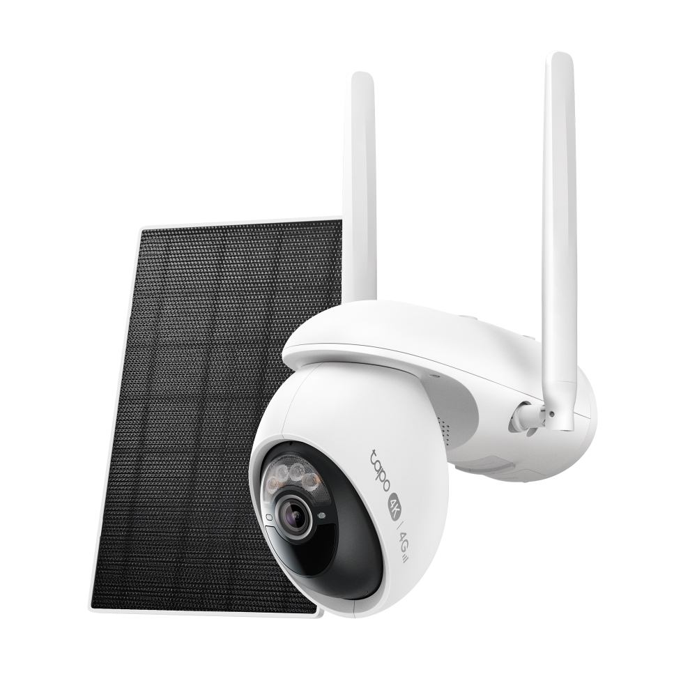 Tapo C665G KIT 4K 8MP 4G LTE Rotating Battery Wi-Fi Camera + Solar Panel Kit