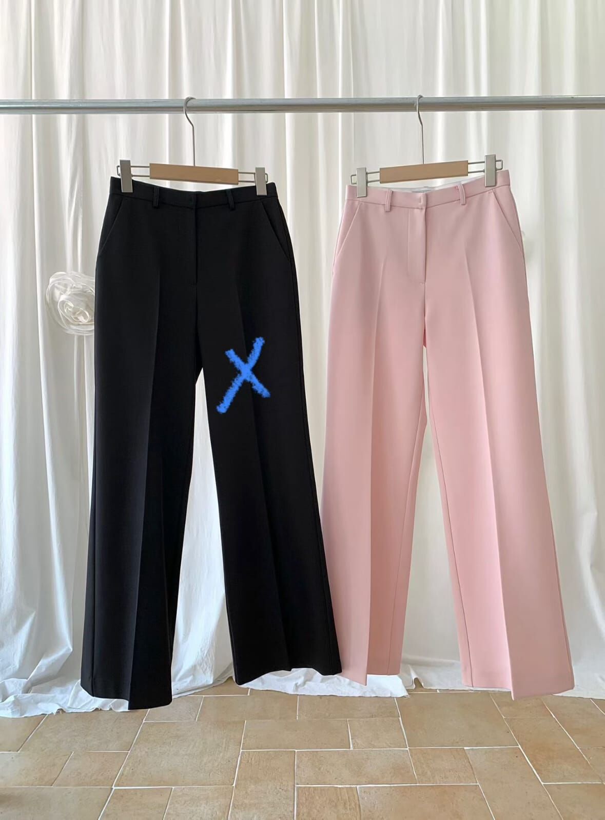 VV6425 高腰中線粉色長褲 *特價貨品不設退換*
