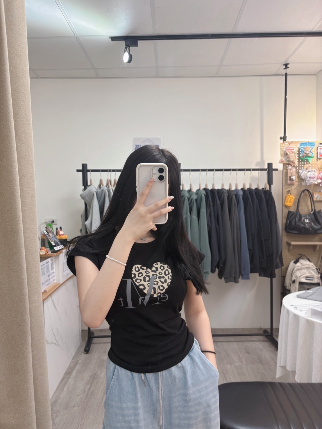 【OWN】Mucent 短袖 上衣 豹紋 心形 標誌 春夏 男女通用 情侶款 黑色 白色 炭灰 P00000ZA