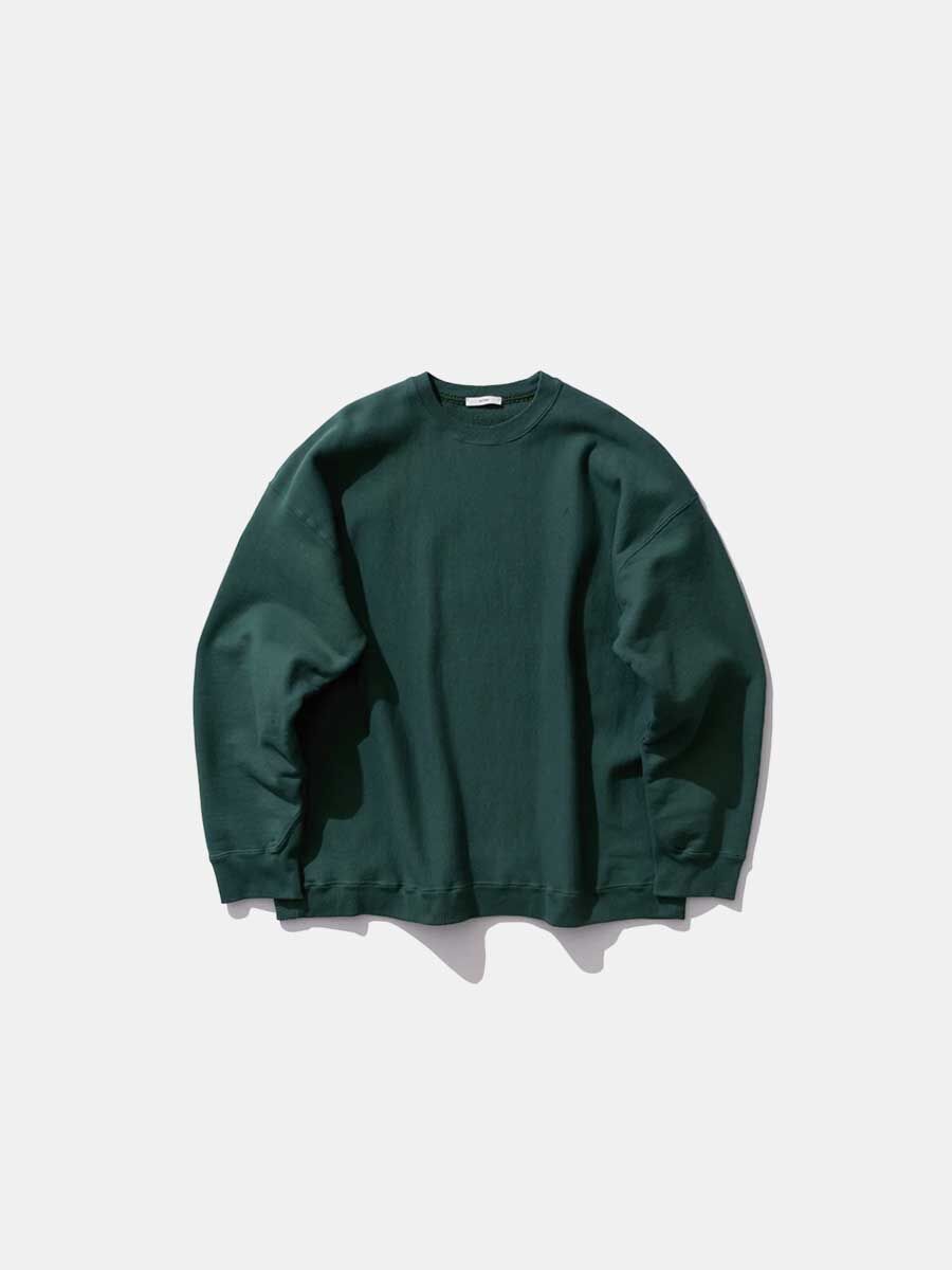 トップス ATON GARMENT DYED URAKE SWEAT SHIRT ATON Natural Dyed Urake Oversized Sweat Shirt