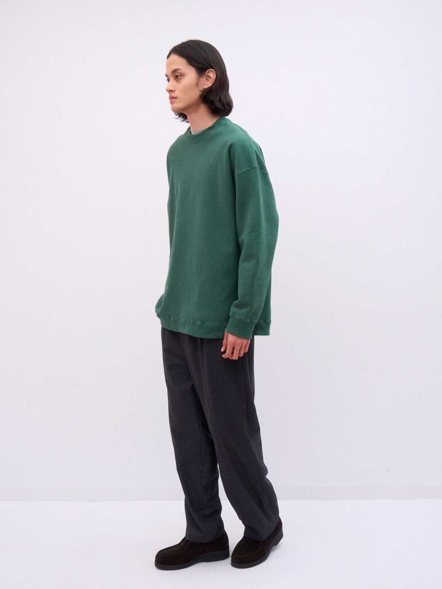 ATON Natural Dyed Urake Oversized Sweat Shirt