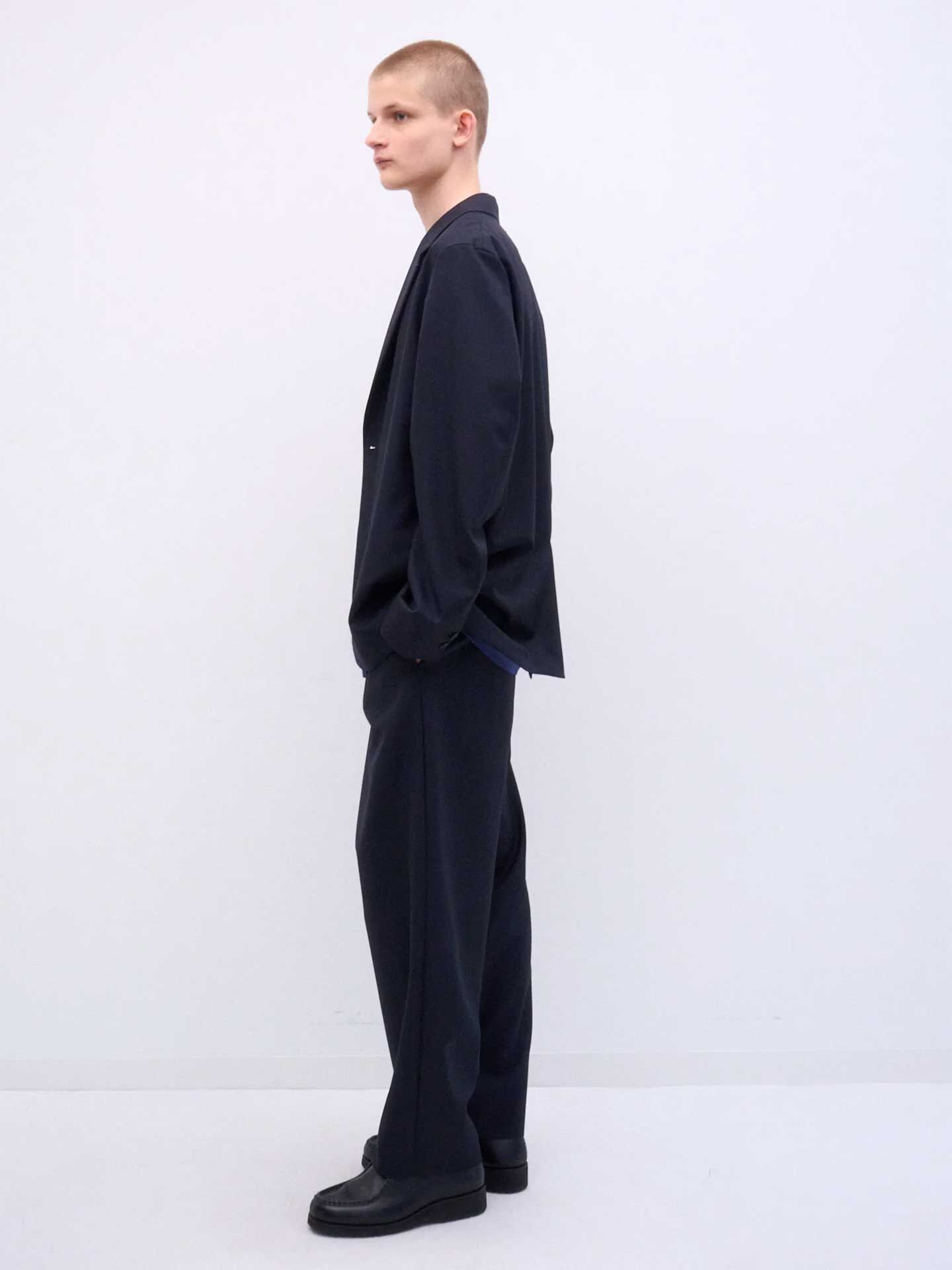 パンツ ATON WOOL TROPICAL LOOSE FIT PANTS ATON Wool Tropical Loose Fit Tapered Easy Pants