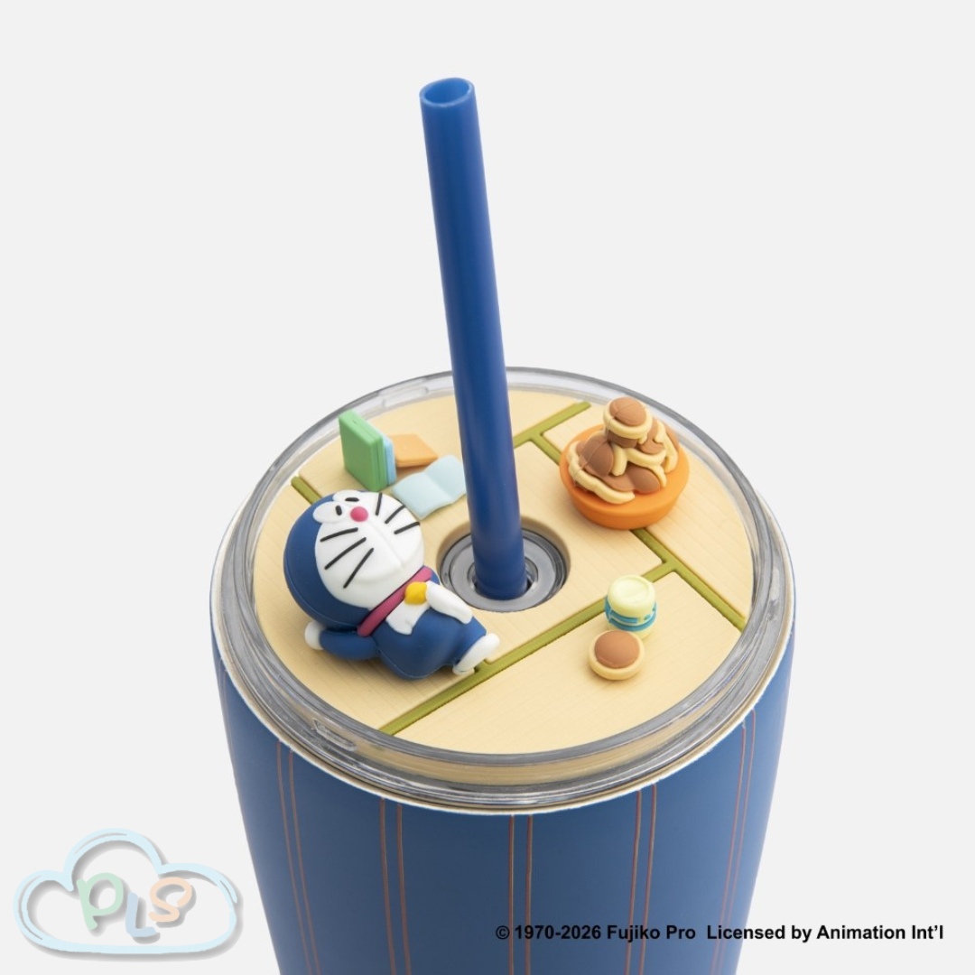 保冷不鏽鋼吸管杯500mL 多啦A夢 HOLA #31002-1