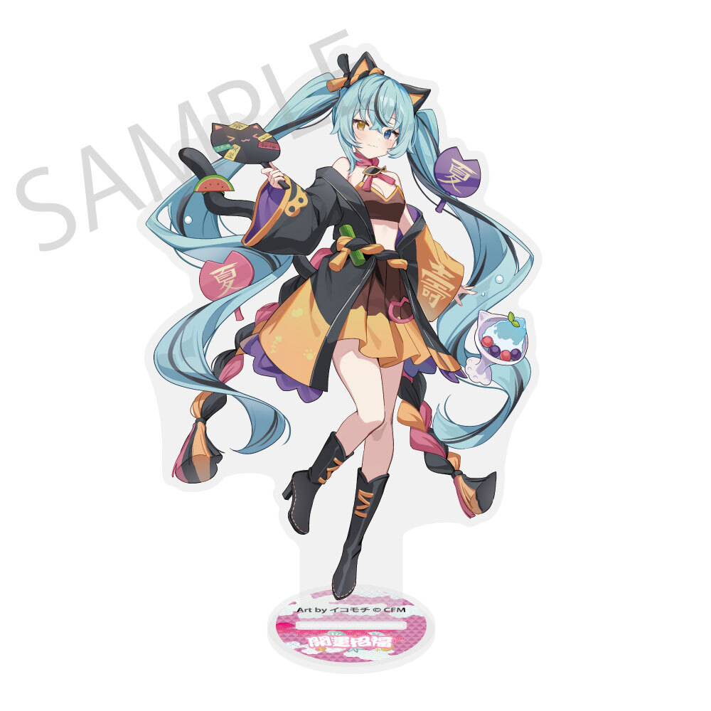 「ACG.GO」「預購」KADOKAWA《初音未來 x 招財貓 x 熊谷的盛夏》造型大壓克力立牌 初音未來