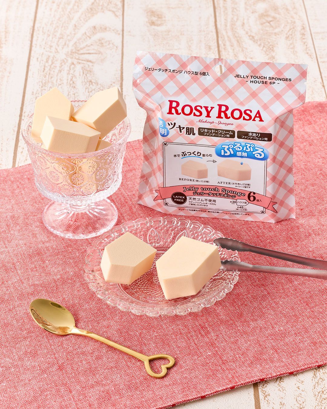Jelly Touch Sponge House 6P 水漾屋形粉撲 6件裝