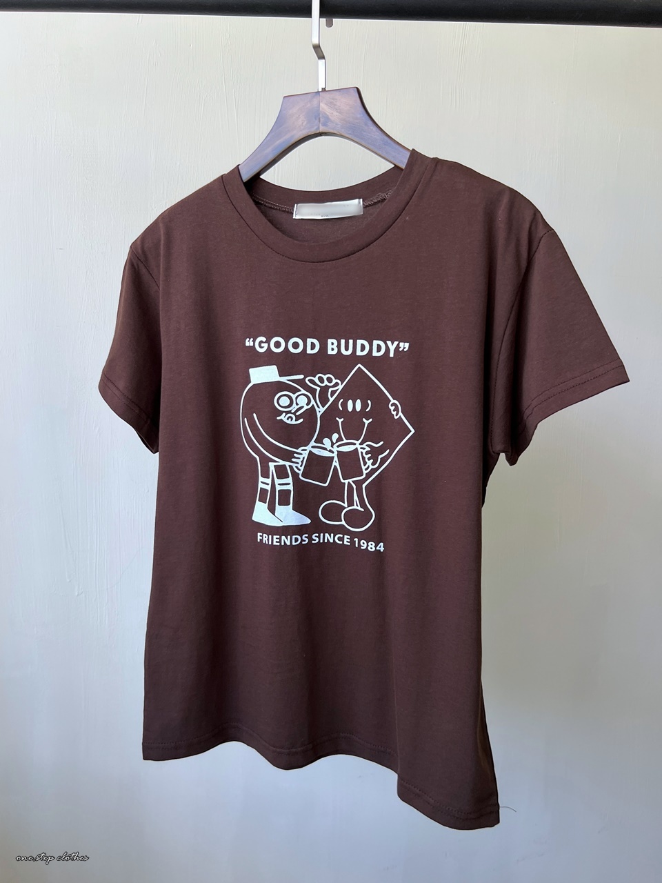 正韓文青GOOD BUDDY咖啡T