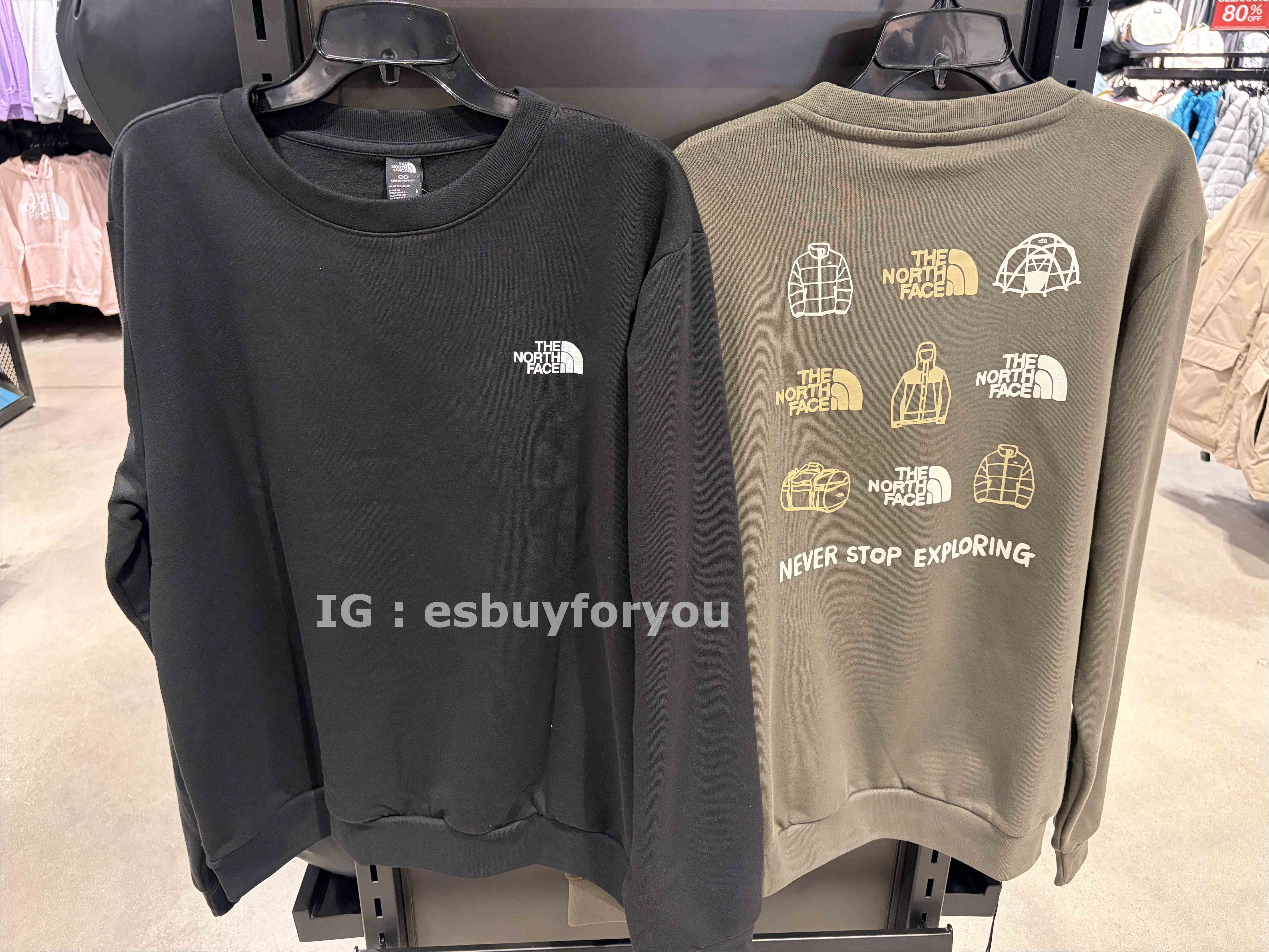 THE NORTH FACE 男大人 正反圖 戶外造型設計 刷毛 大學TEE (2色)
