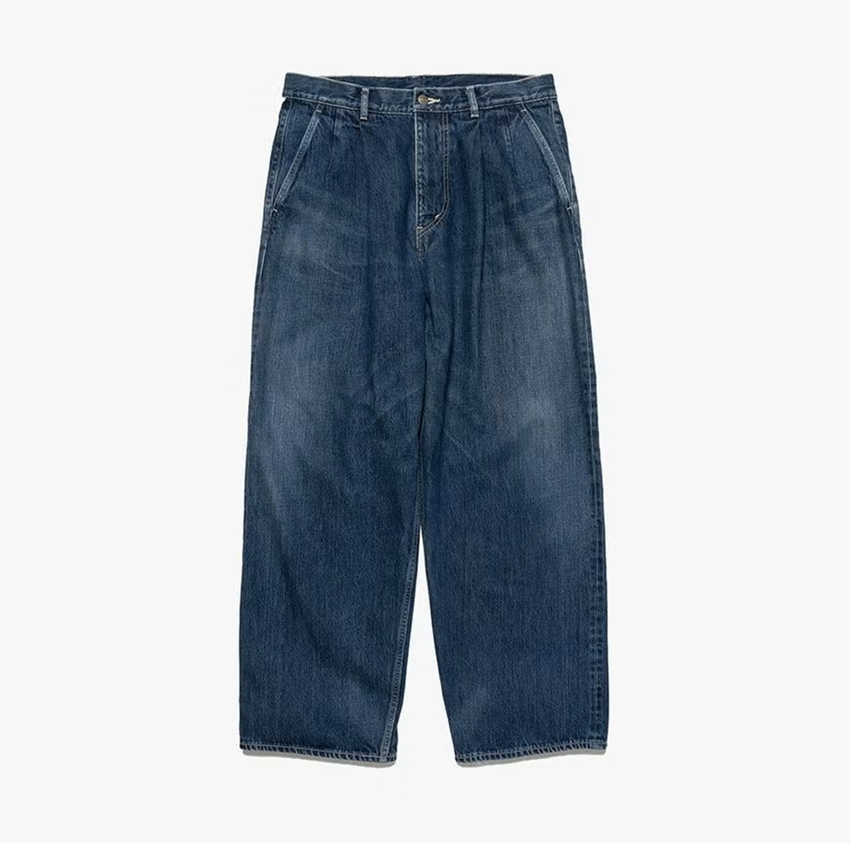 GRAPHPAPER 2026 SELVAGE DENIM TWO TUCK TAPERED PANTS DARK FADE - PRE ORDER ITEM (預訂中)