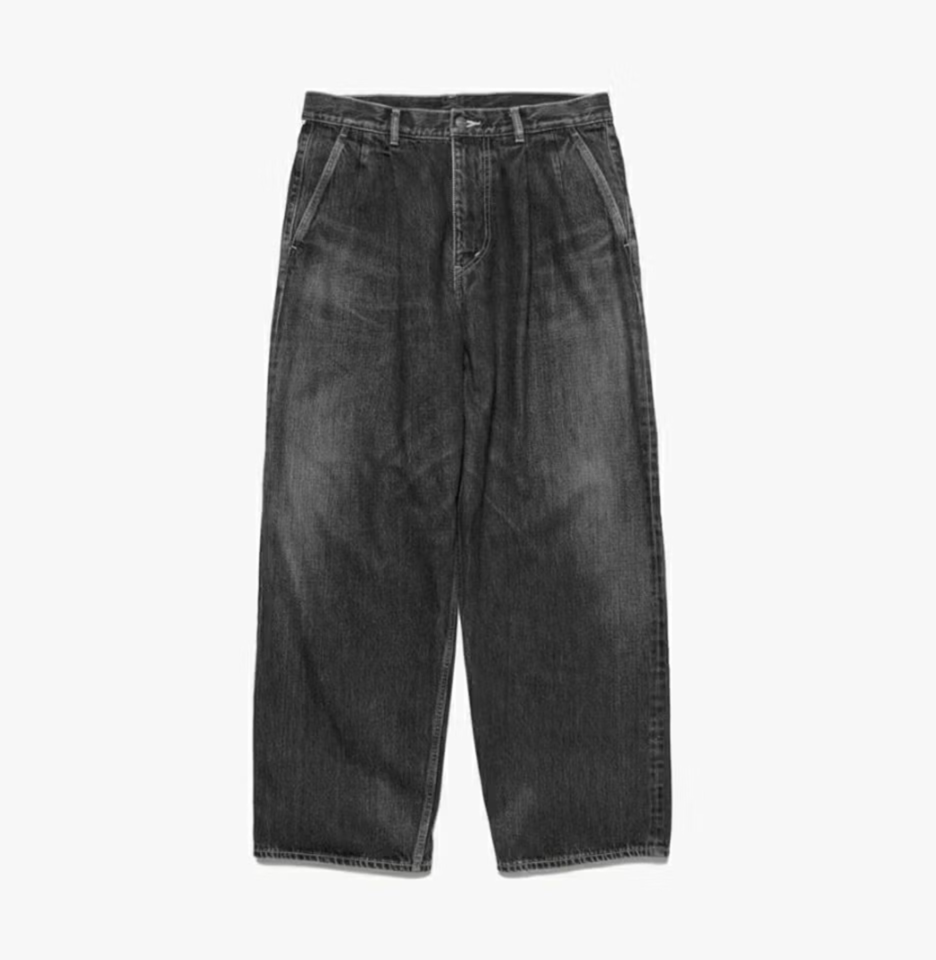 GRAPHPAPER 2026 SELVAGE DENIM TWO TUCK TAPERED PANTS DARK FADE - PRE ORDER ITEM (預訂中)