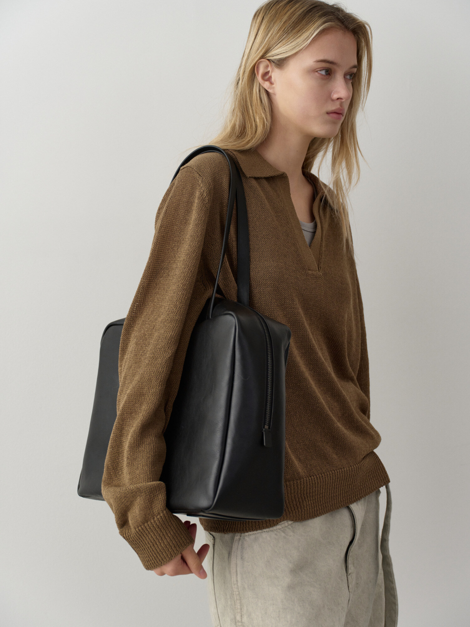 FACADE PATTERN ROBIN SHOULDER BIG BAG