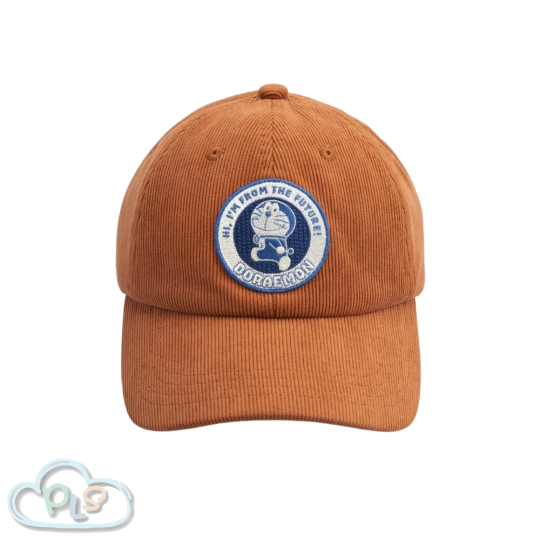 Corduroy Baseball Cap, Warm Orange Doraemon HOLA #31017-1