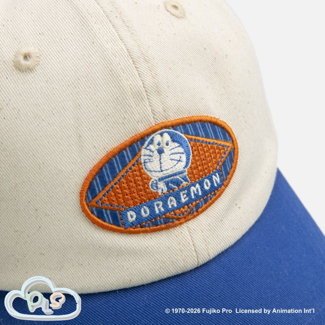 Twill Baseball Cap, Blue And White Doraemon HOLA #31018-1