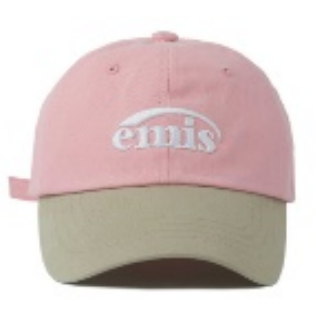 ACC-CCG0723-007 NEW LOGO MIX BALL CAP(RENEWAL)-BEIGE/PINK (B7)