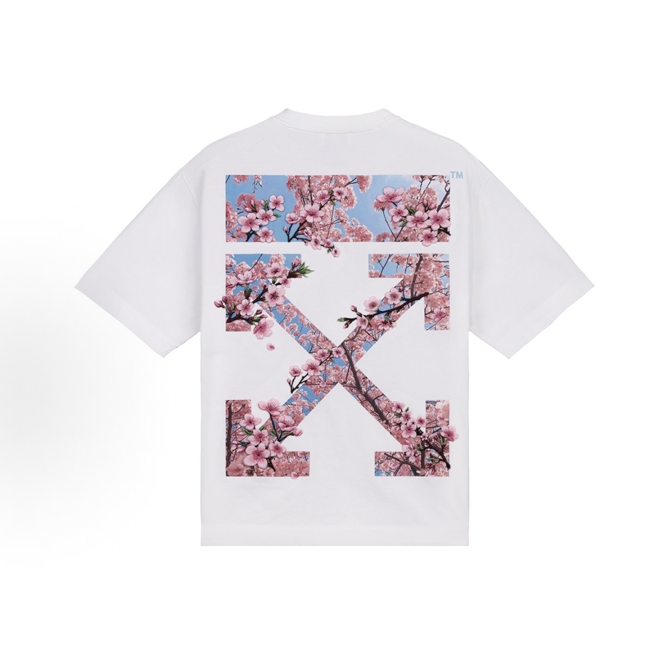 iSNEAKERS｜OFF-WHITE SS26 櫻花刺繡 雙箭頭  經典短T