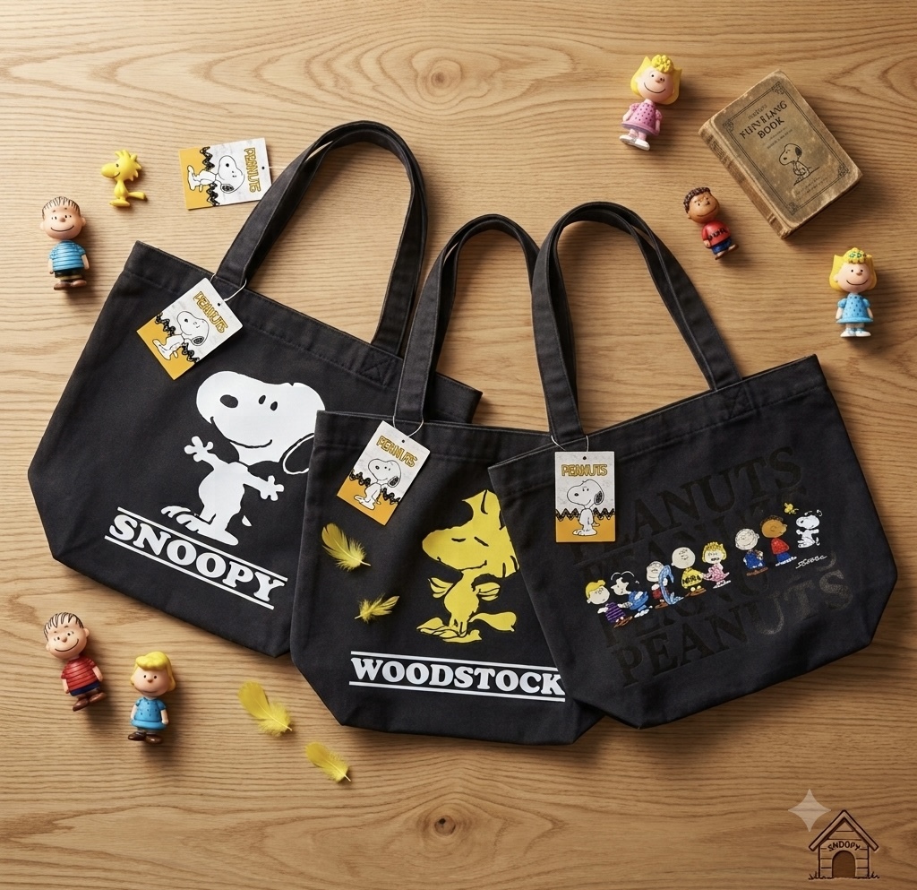 【最新發售】JP Snoopy 帆布料單肩包 4571 TK260721