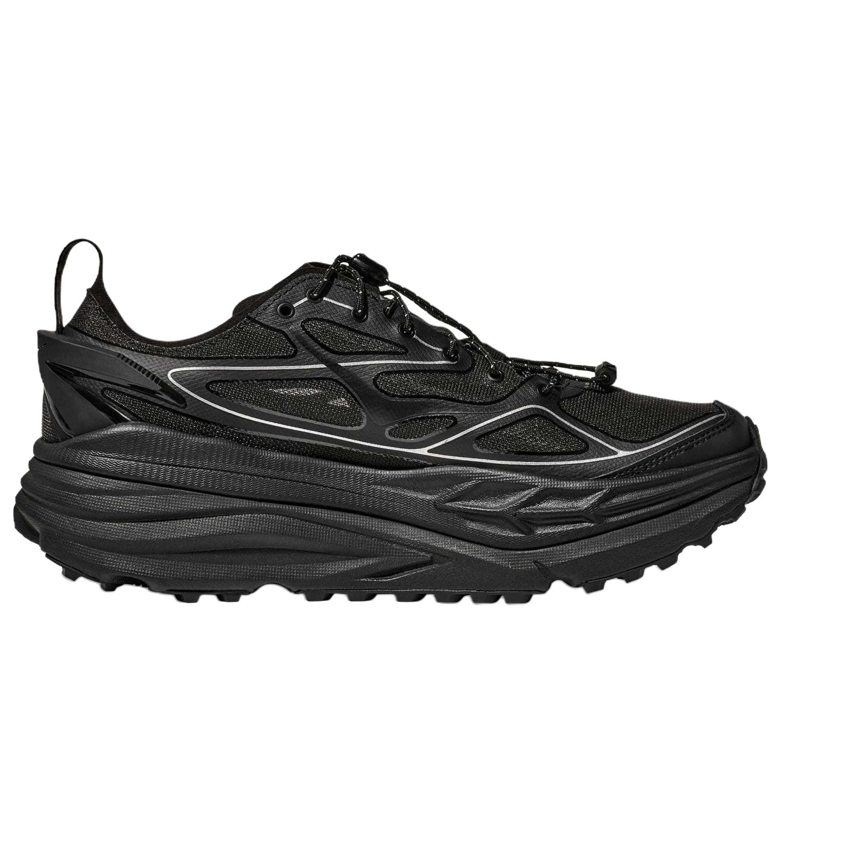 【代購】HOKA ONE ONE Stinson One7 Trail Running Shoes Unisex Black Silver 1168931-BKSV