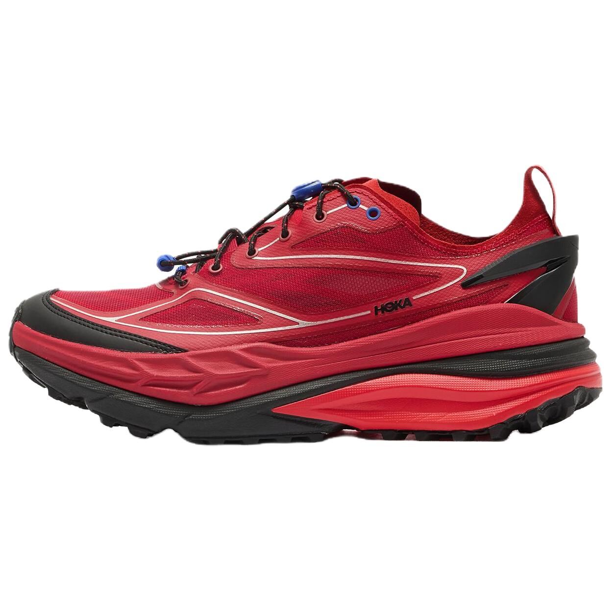 【代購】HOKA ONE ONE Stinson One7 Trail Running Shoes Men's Red Black 1168931-PKY