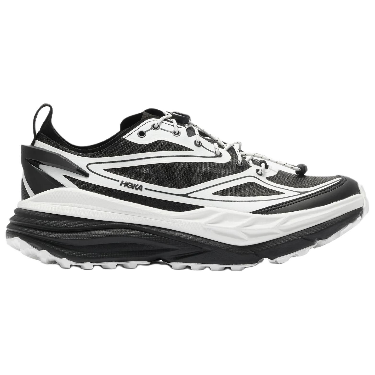 【代購】HOKA ONE ONE Stinson One7 Trail Running Shoes Men's Black White 1178630-BWHT