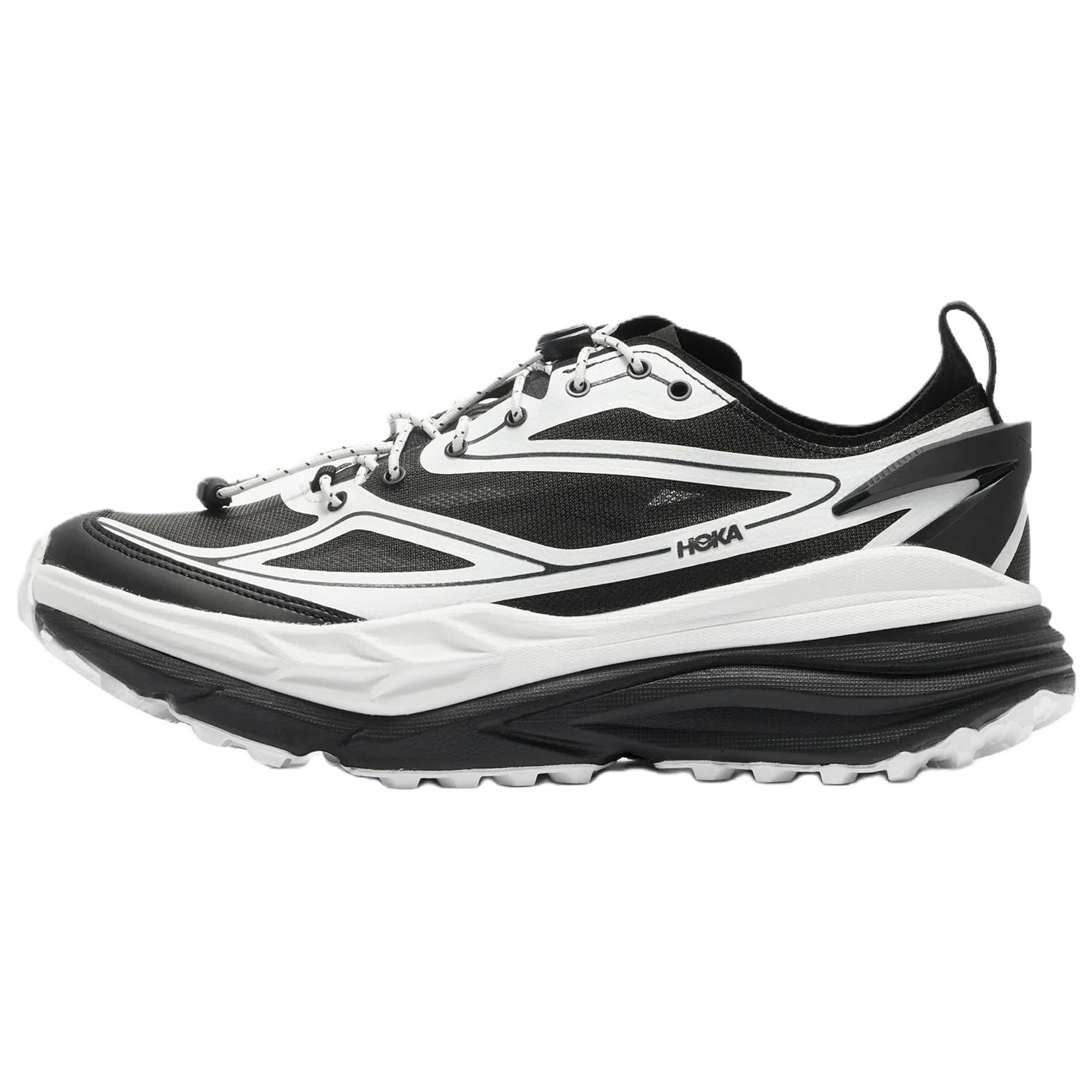 【代購】HOKA ONE ONE Stinson One7 Trail Running Shoes Men's Black White 1178630-BWHT