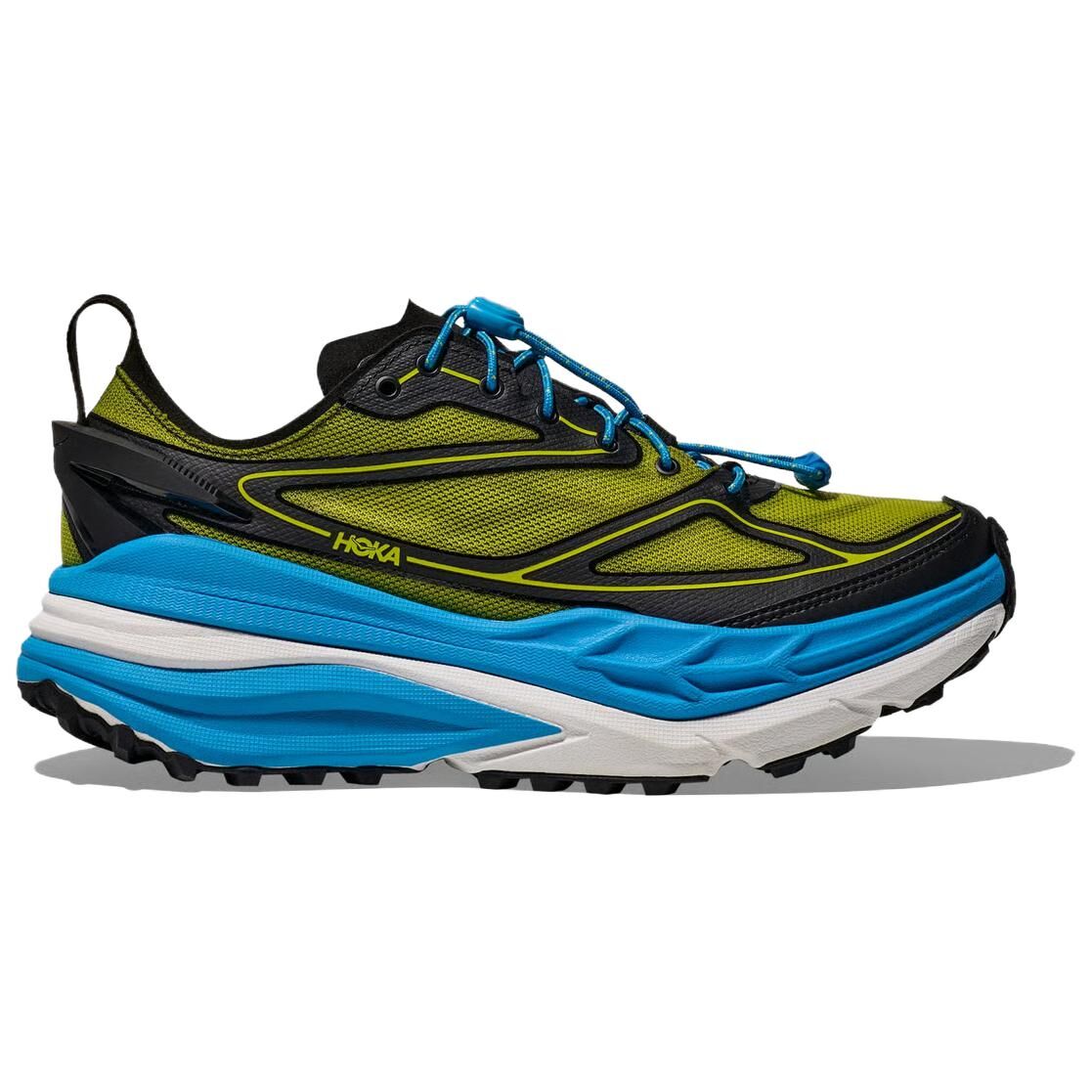 【代購】HOKA ONE ONE Stinson 7 Trail Running Shoes Unisex Black Blue 1168931-BKSK