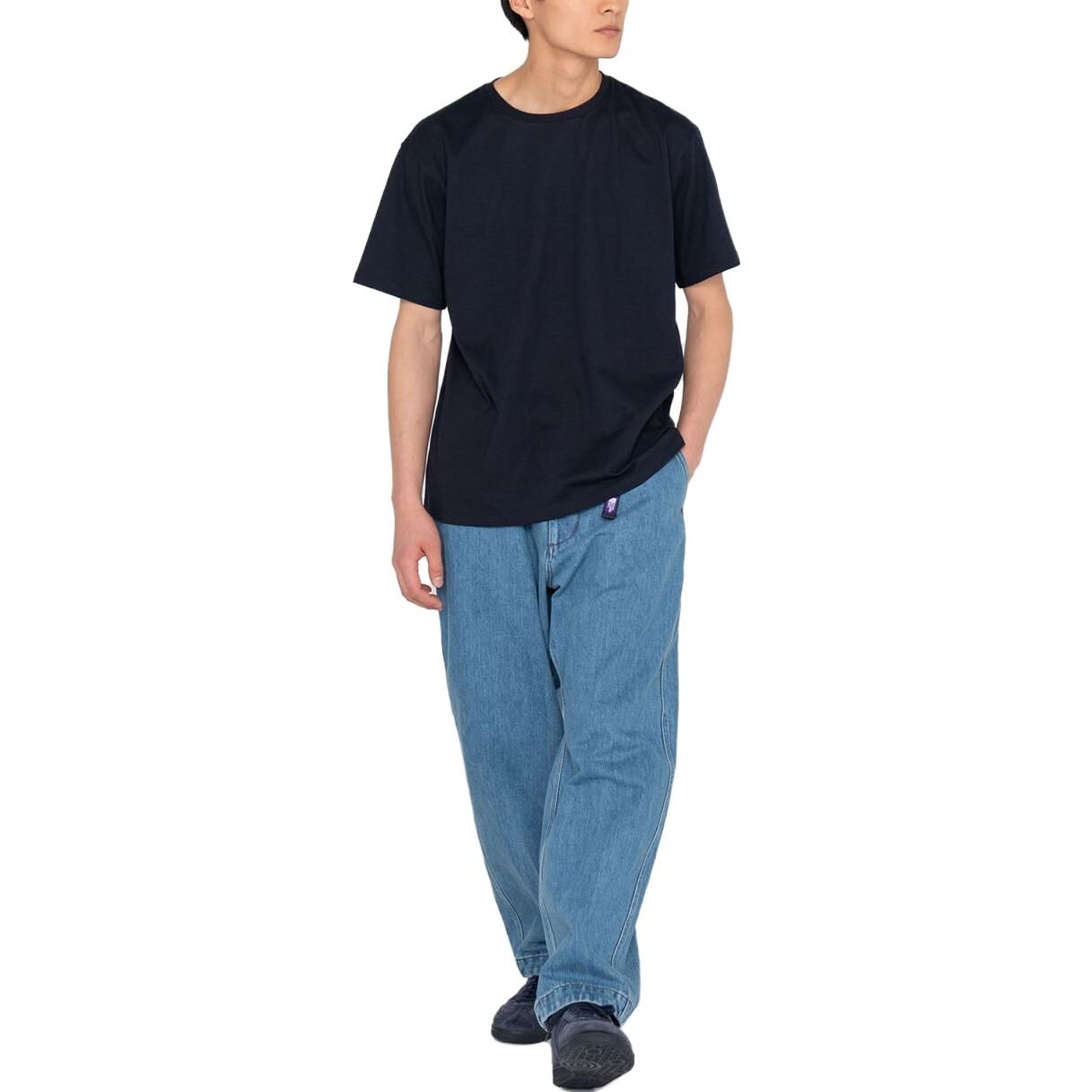 【代購】THE NORTH FACE PURPLE LABEL T Shirts Men's Black Crew Neck Moderate Straight Fit NT3364N-K