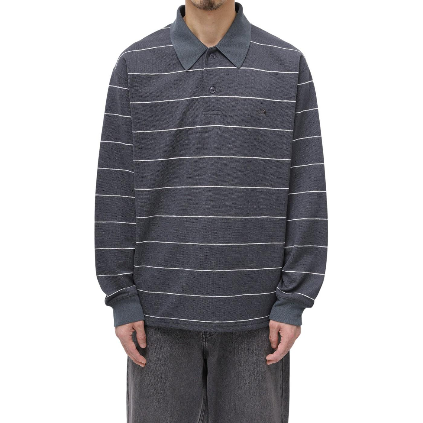 【代購】THE NORTH FACE PURPLE LABEL Polo Shirt Men's Dark Gray NT6352N-AH