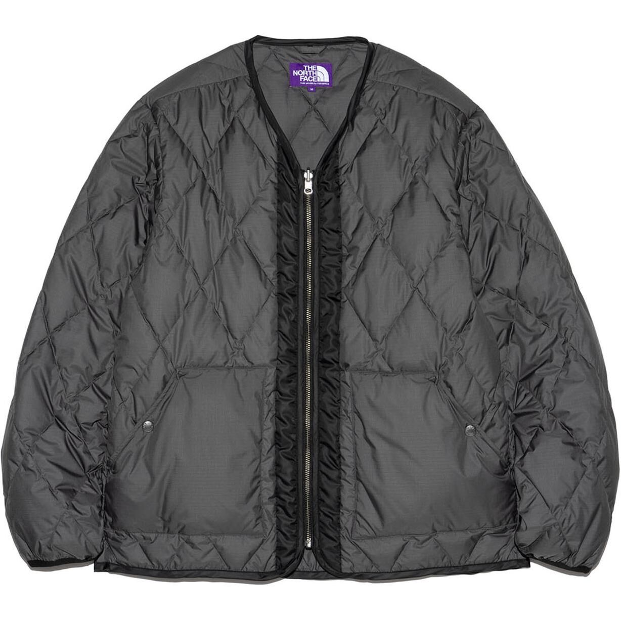 【代購】THE NORTH FACE PURPLE LABEL PLAS Field Down Cardigan Down Jacket Unisex Asphalt Gray N24FA027-AH