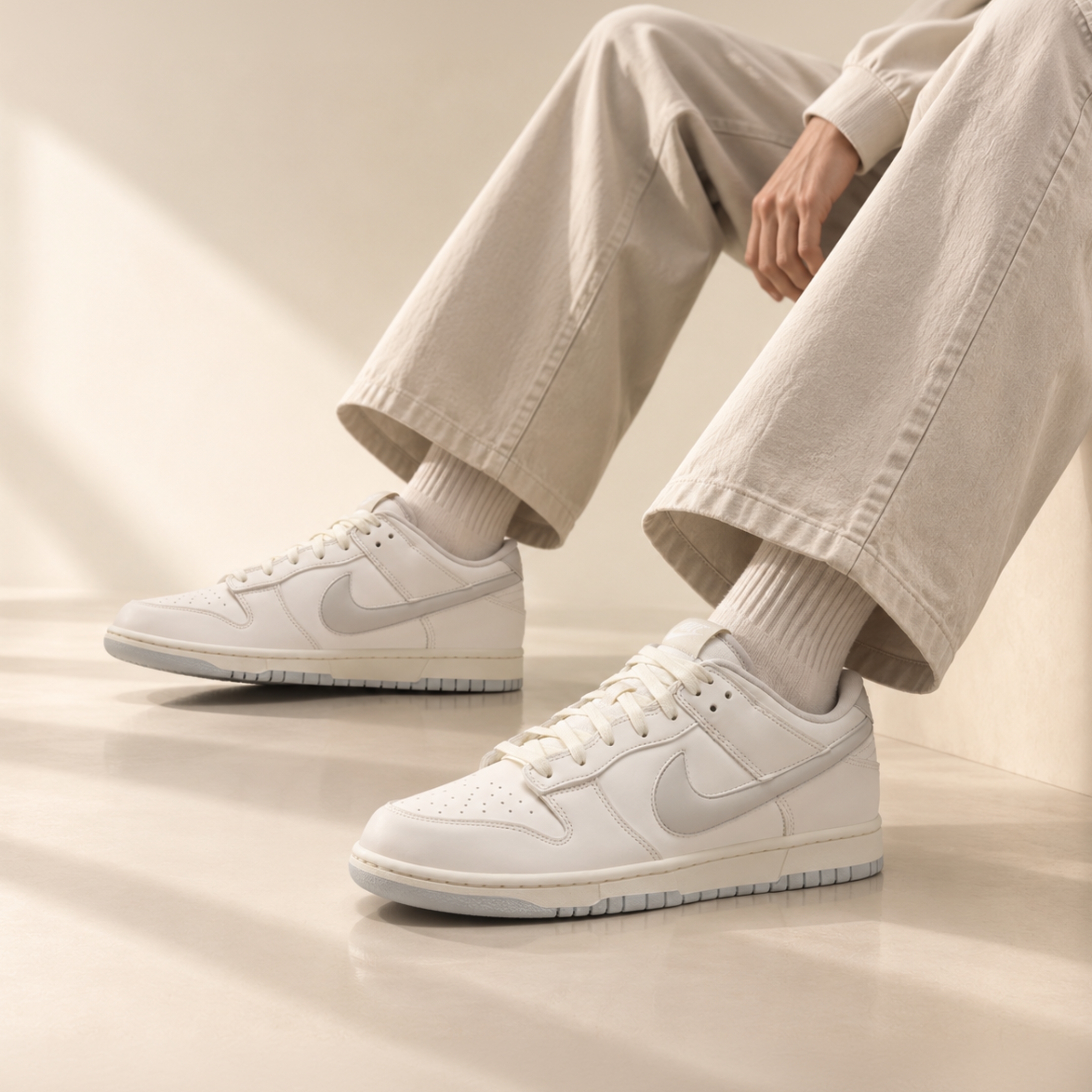 NICEDAY 代購 Nike Dunk Low 復古灰 泡泡勾 白 米白 灰白 復古 IM4411-100