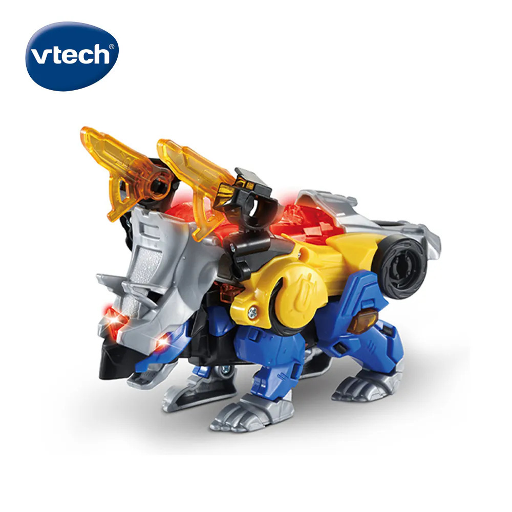 Vtech 聲光變形恐龍合體組 三角龍-迪諾斯 582103
